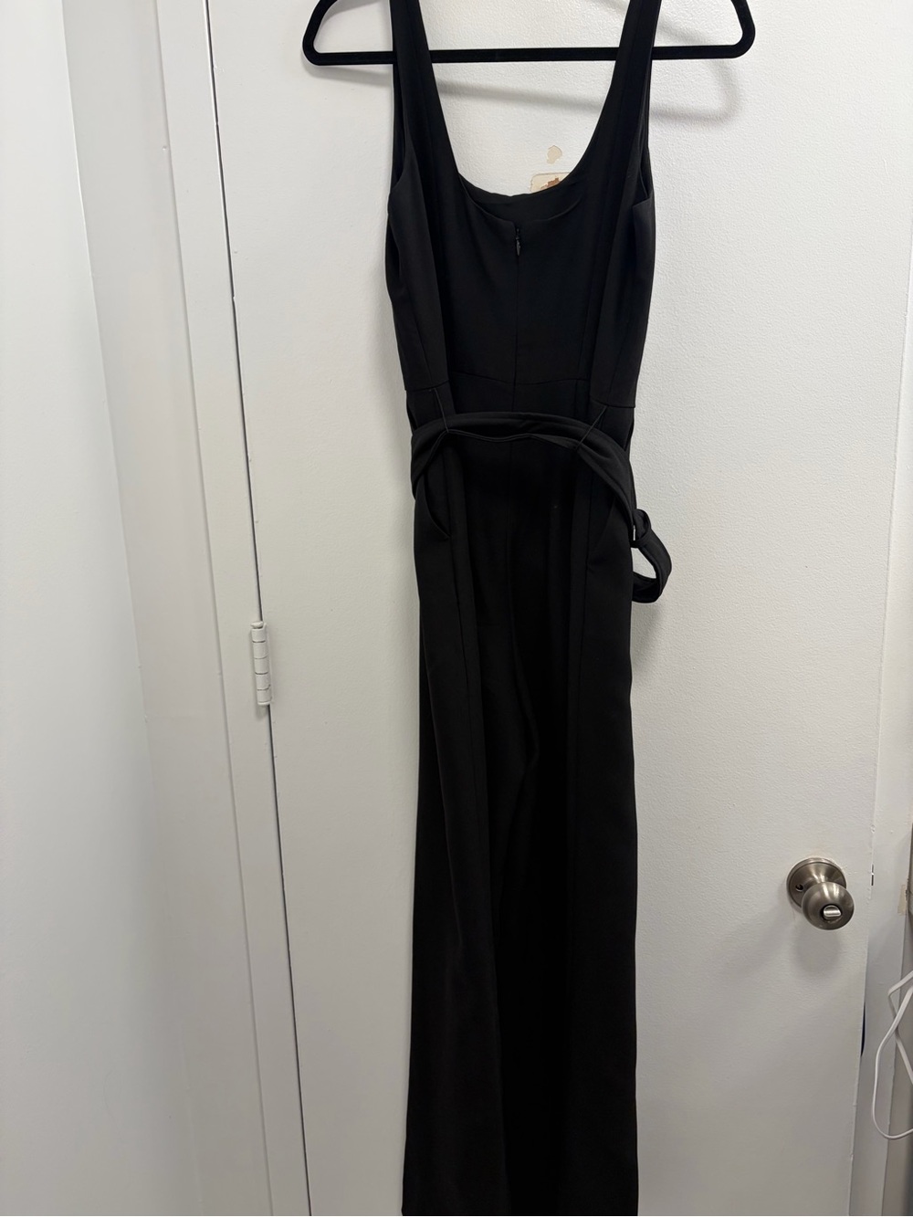 Banana Republic Black Wide-Leg Belted Jumpsuit